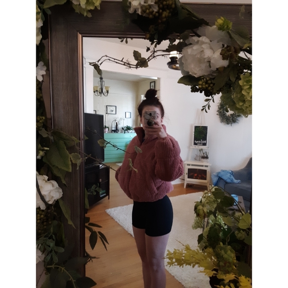 XS Wild Fable Mauve Fuux Fur Jacket - Picture 2 of 5